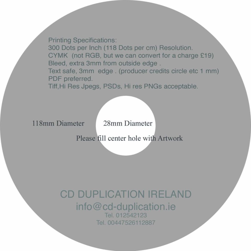CD DVD Disc template